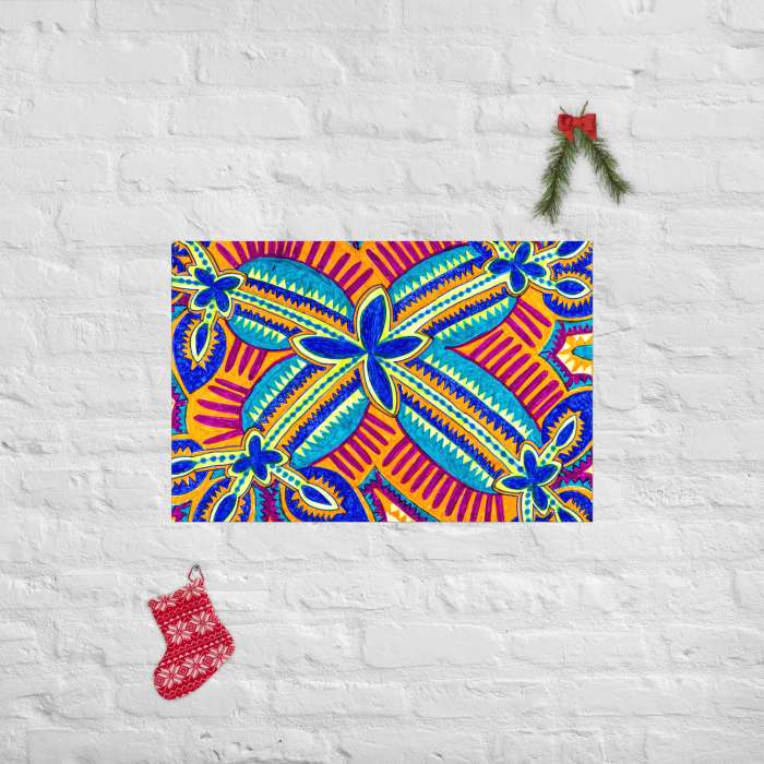 Funky Floralscape Print - Image 2